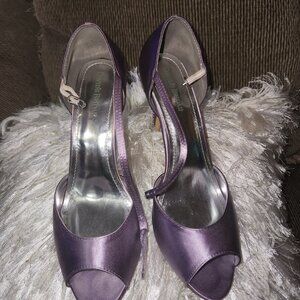 Satin Lavender Shoes Size 12
